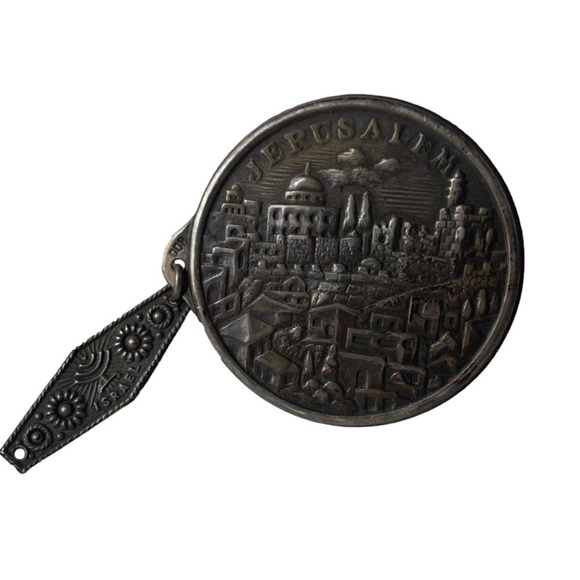 Sterling Silver Pin Clip Vintage Jerusalem - Picture 13 of 13